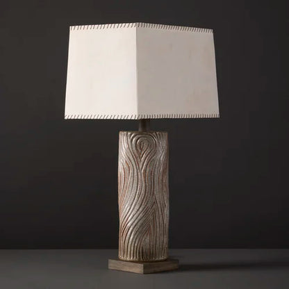Kizamu Tall Undulating with Bark Paper Shade By Clate Grunden