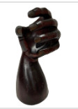 Vintage wood hand sculpture: TCS202507