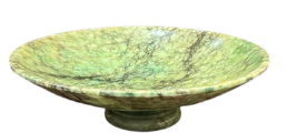 Vintage stone pedestal bowl: TCS202510