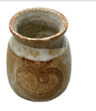 Vintage hand painted stoneware vase (4): TCS202529
