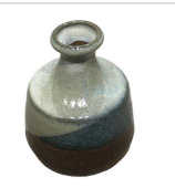 Vintage hand painted stoneware vase (5): TCS202530
