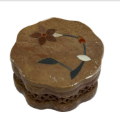 Vintage soapstone trinket box: TCS202539