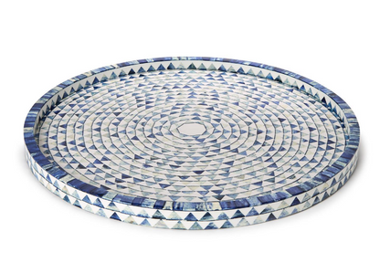 Blue and White Hand Inlaid