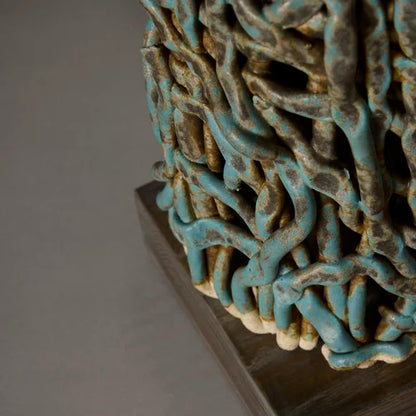 Small Squiggle Weave Lamp By Clate Grunden