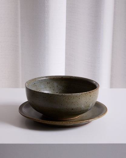 Stoneware Slate Glaze Salad Plate