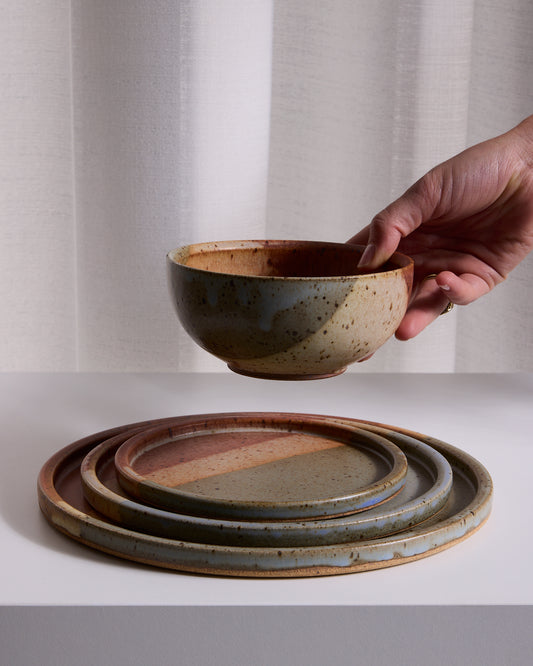 Stoneware Warm Tri Cereal Bowl