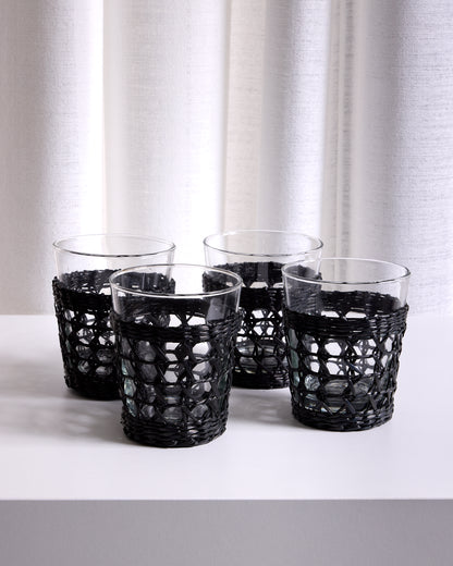 Seagrass Cage Black Wide Tumbler