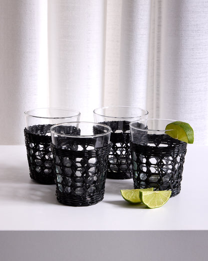 Seagrass Cage Black Wide Tumbler