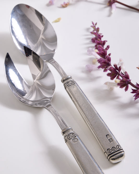 Falaride Pewter Salad Serving Set