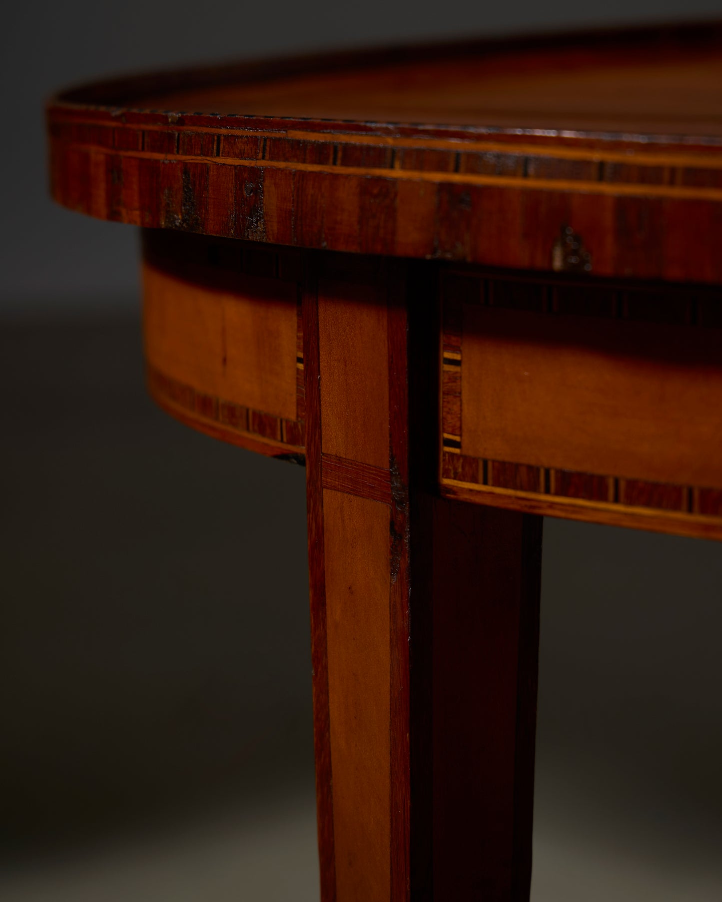 Oval Neoclassical Side Table