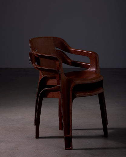Cheap & Chic Brown Leather Chair