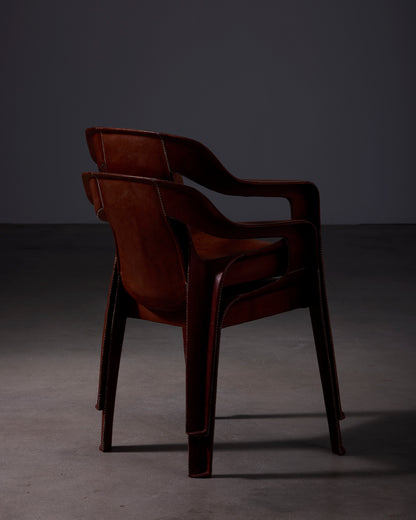 Cheap & Chic Brown Leather Chair
