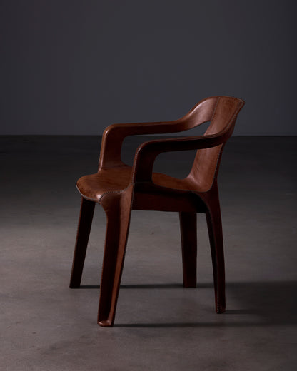 Cheap & Chic Brown Leather Chair