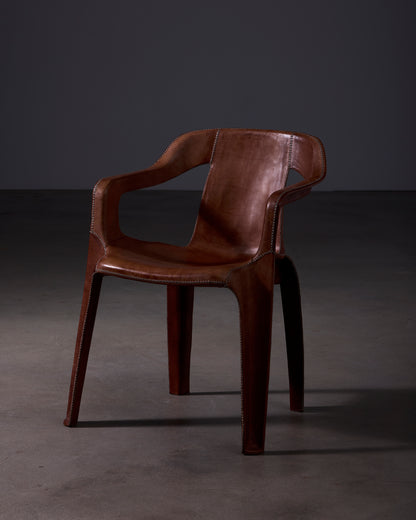 Cheap & Chic Brown Leather Chair