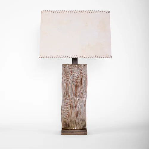 Kizamu Tall Undulating with Bark Paper Shade By Clate Grunden