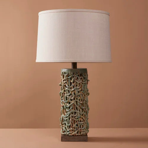 Tall Squiggle Weave Lamp