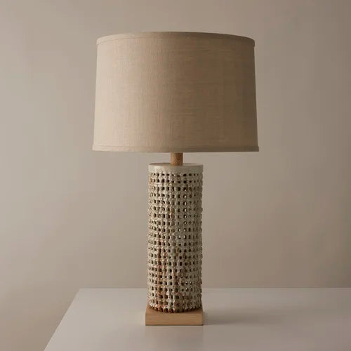 Tall Basket Weave Lamp By Clate Grunden