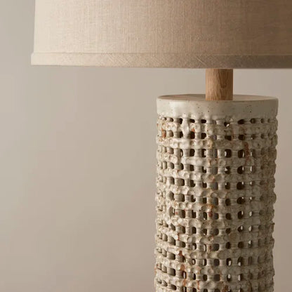 Tall Basket Weave Lamp By Clate Grunden