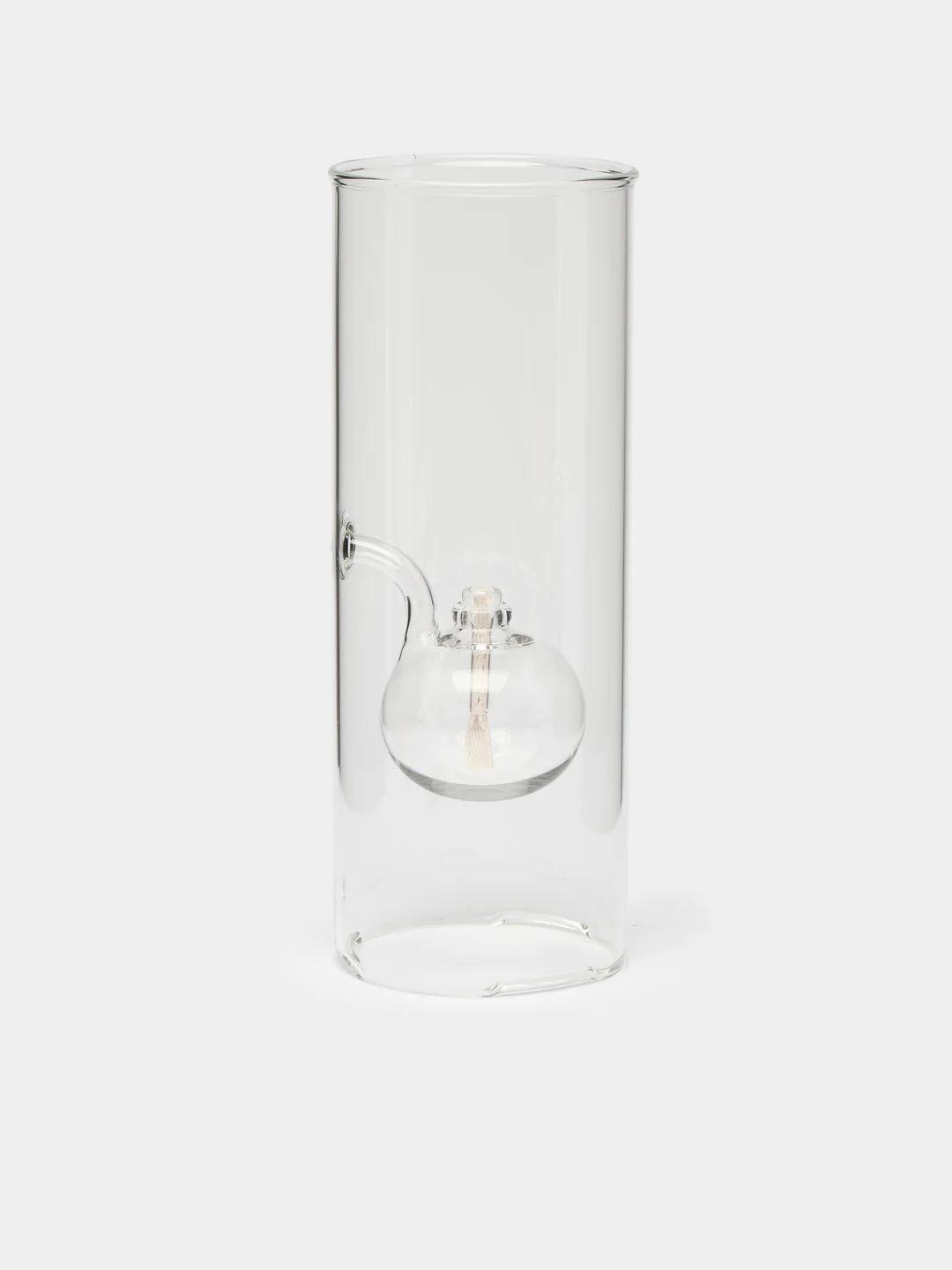 Classic Hand-Blown Glass Oil Lamp