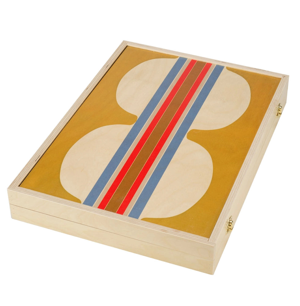 Hitchcock Yellow Tabletop Backgammon Set