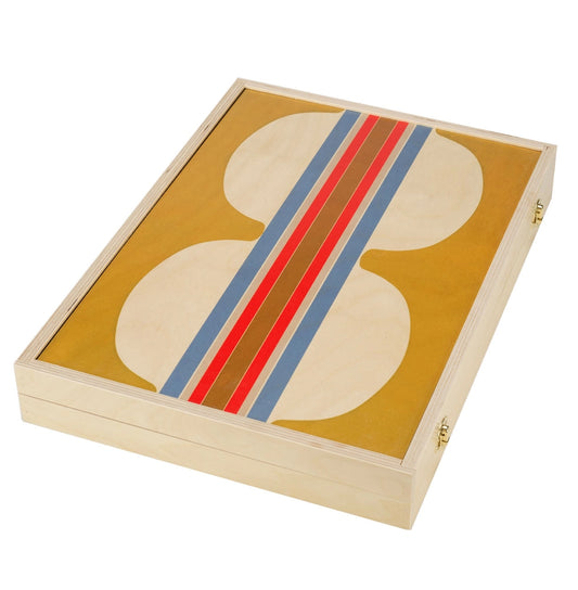 Hitchcock Yellow Tabletop Backgammon Set