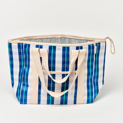 Recycled Nylon Coolertote La Mer Blue Neon