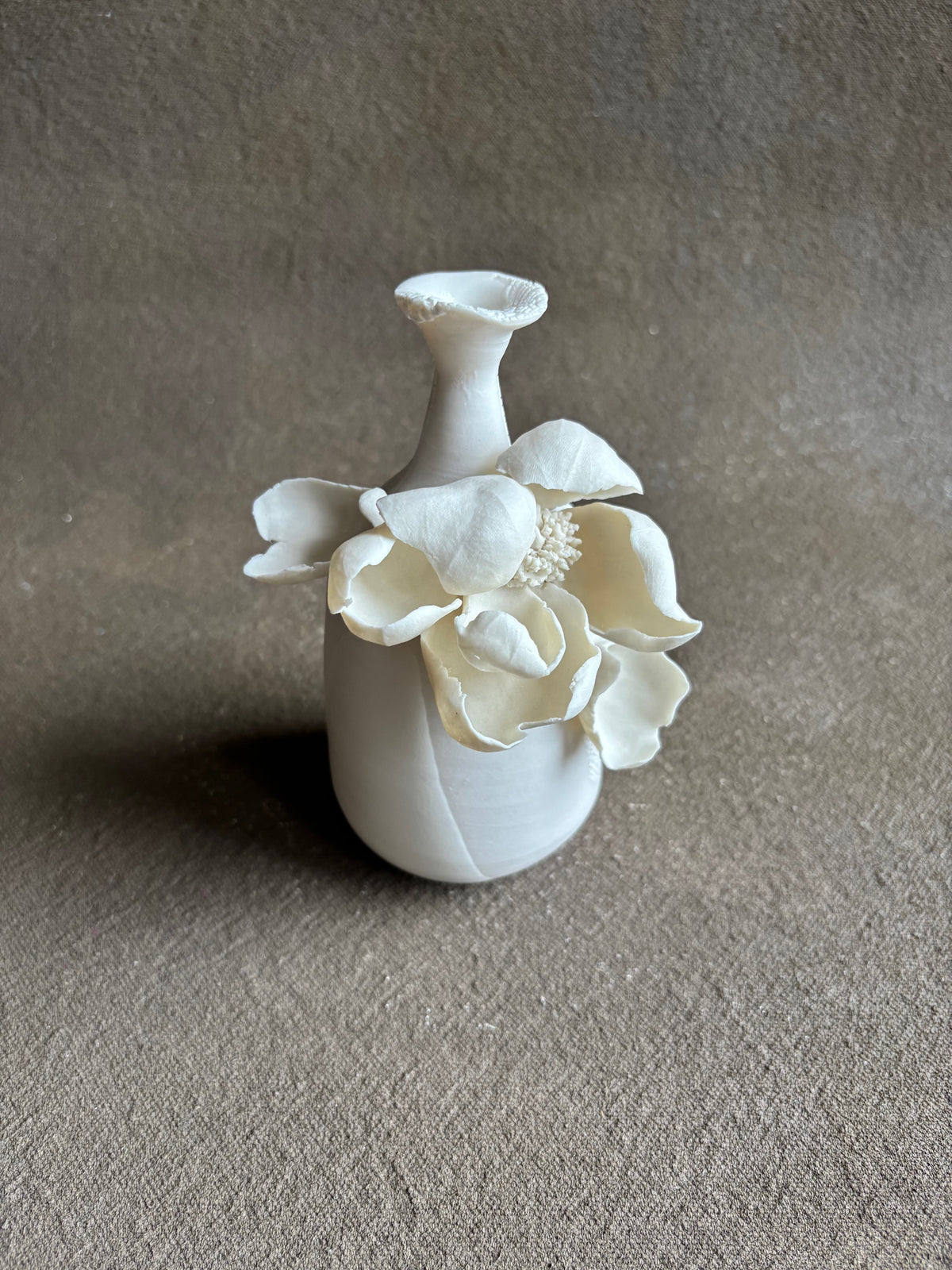 Sequestered Sunshine Peony Vase by Annie Starling Sparks