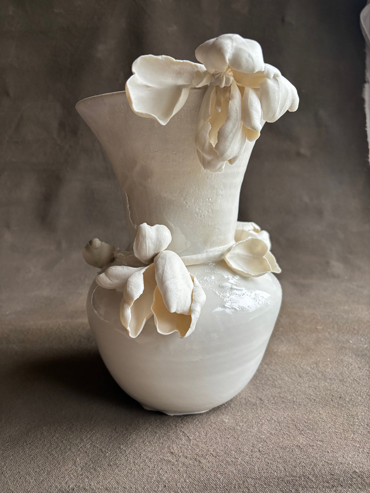 Late days of spring Tulip Vase by Annie Starling Sparks