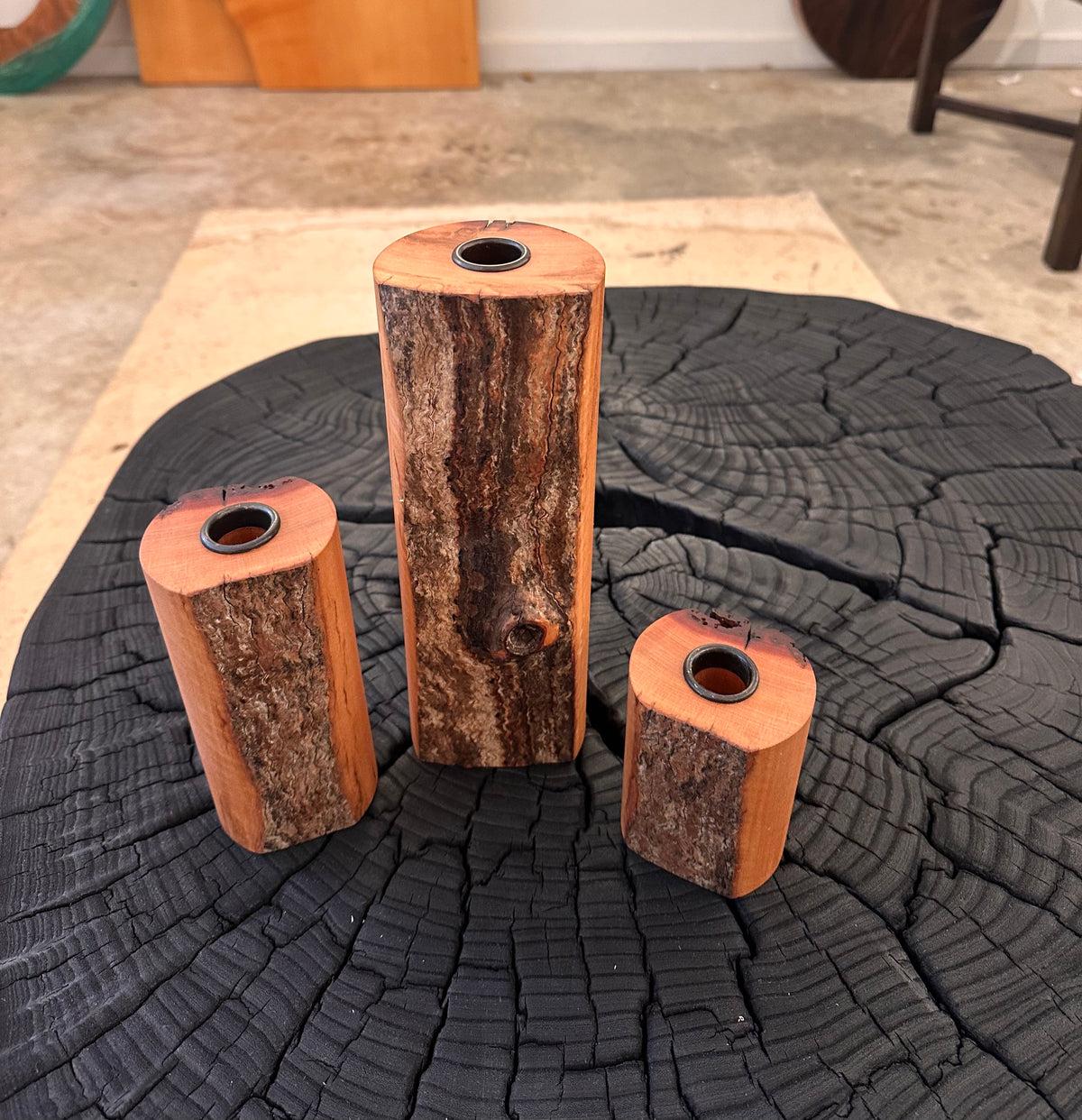 Madrona Pillar Trio by Laura Yeats