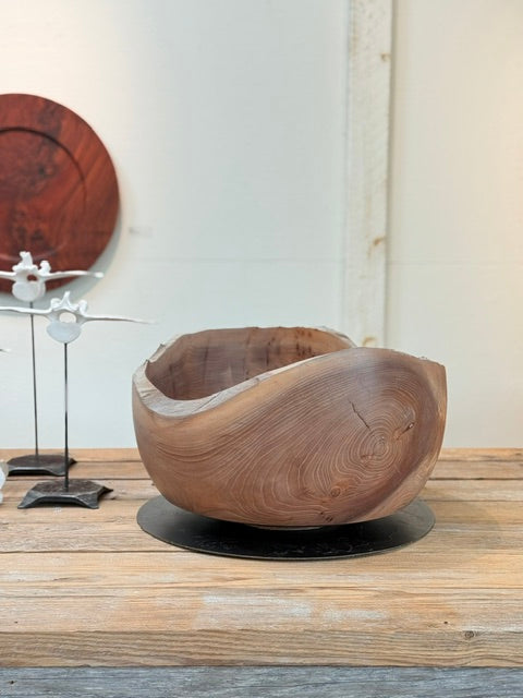 Monumental Organic Elm Bowl by Laura Yeats