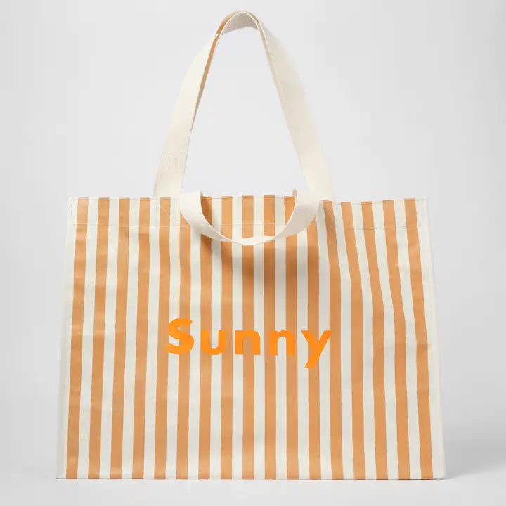 Carryall Beach Bag Tierra Clay Stripe