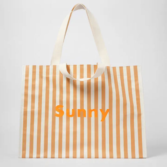 Carryall Beach Bag Tierra Clay Stripe