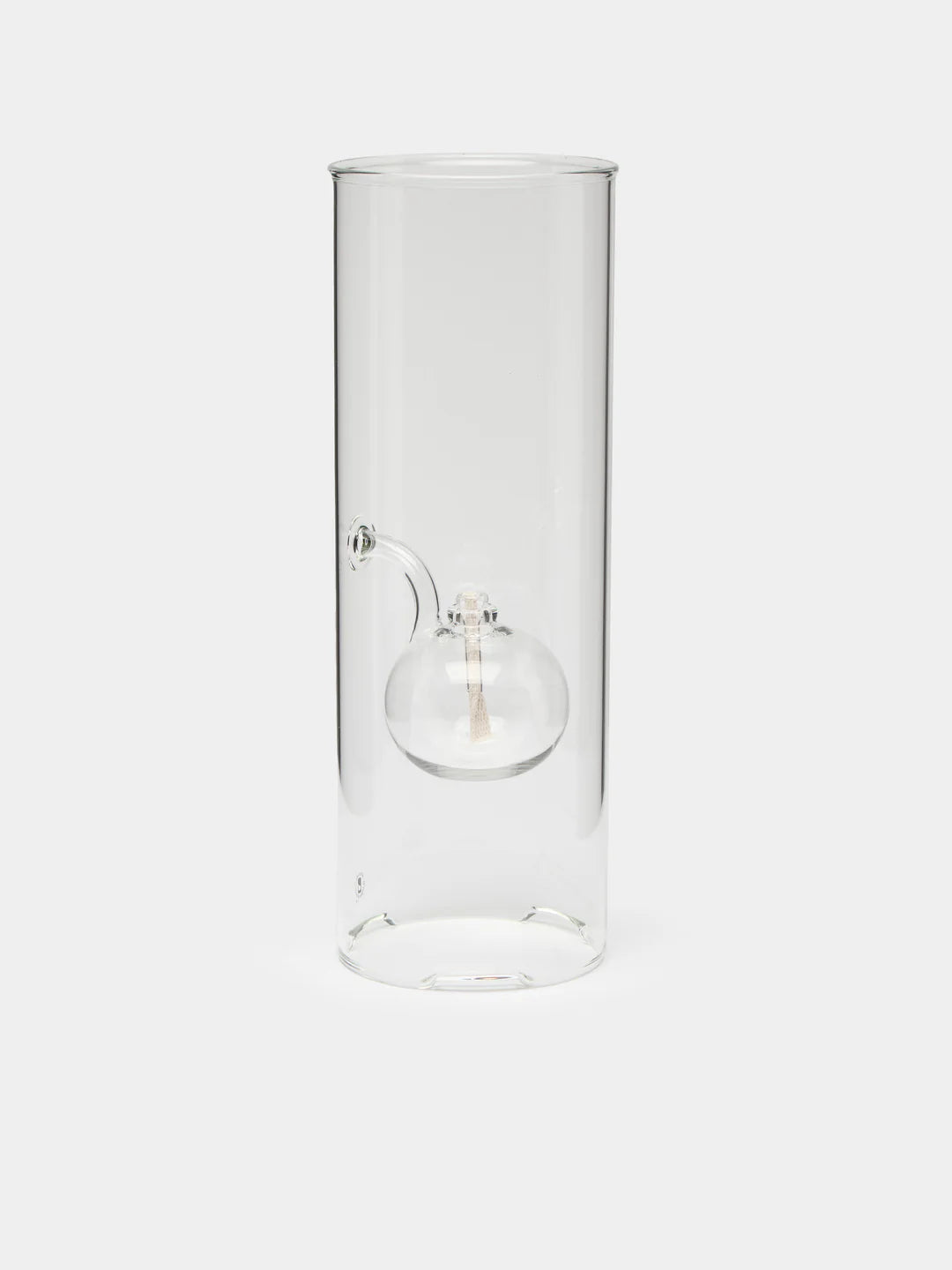 Classic Hand-Blown Glass Oil Lamp