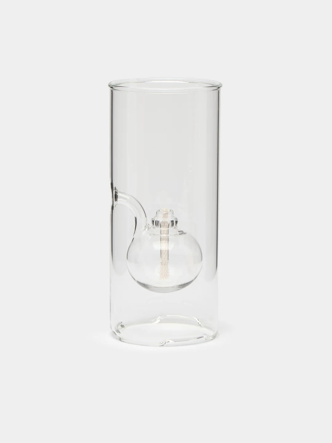 Classic Hand-Blown Glass Oil Lamp