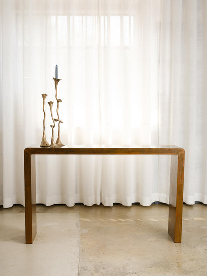 Vintage Brass Console Table