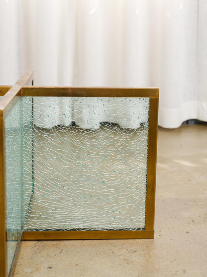 Steve Chase Crackle Glass Coffee Table