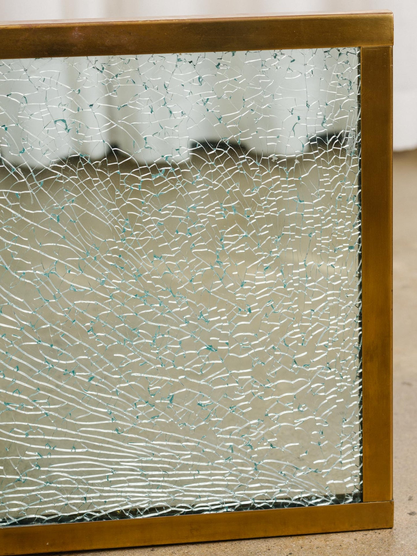 Steve Chase Crackle Glass Coffee Table