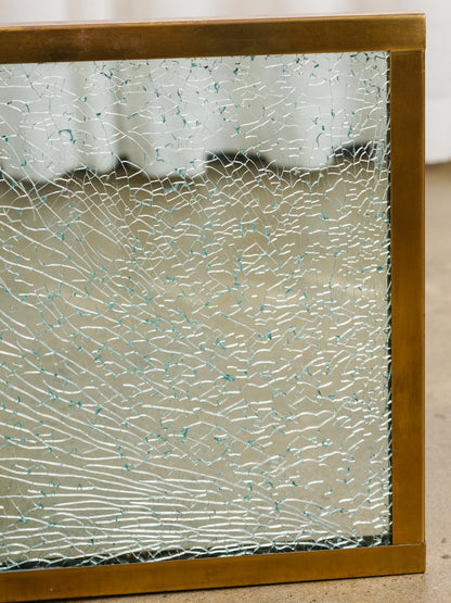 Steve Chase Crackle Glass Coffee Table