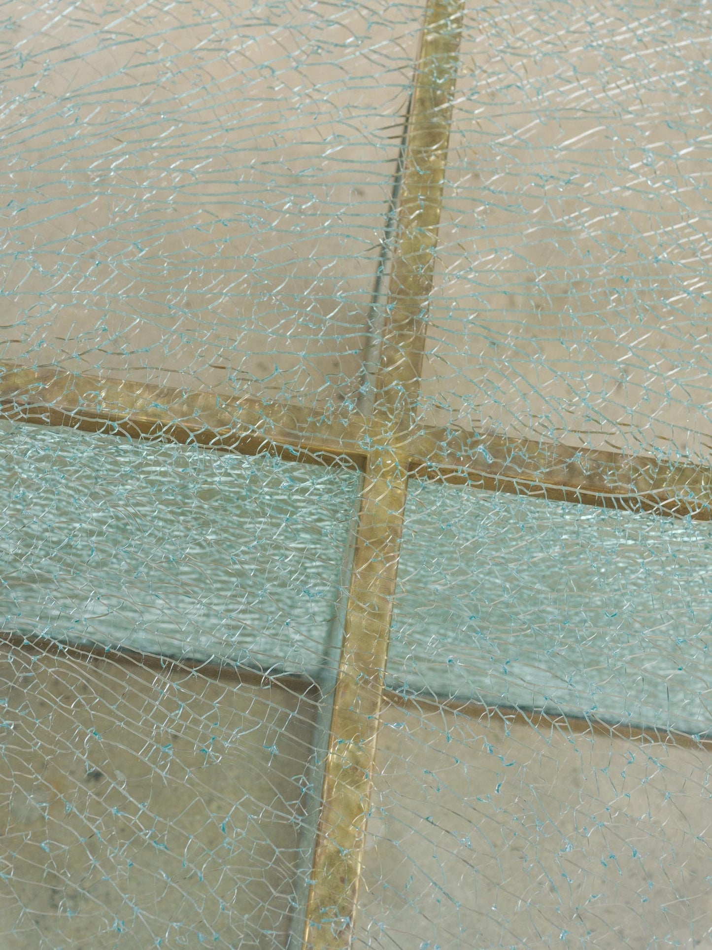 Steve Chase Crackle Glass Coffee Table