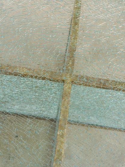 Steve Chase Crackle Glass Coffee Table