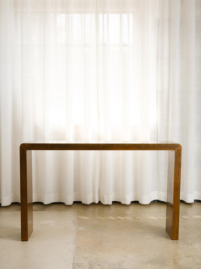 Vintage Brass Console Table