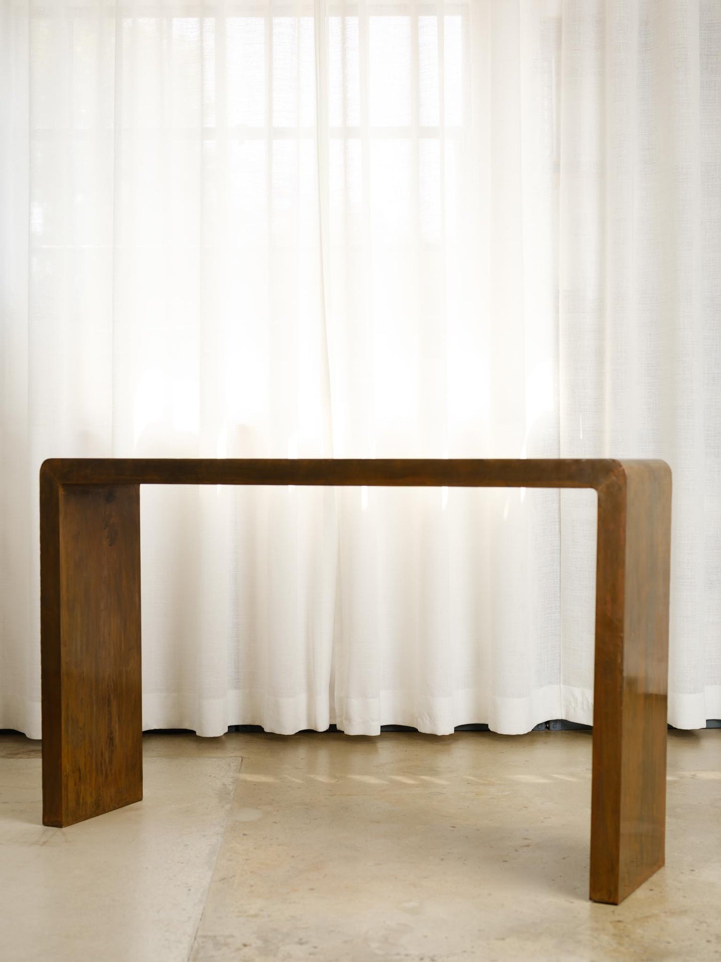 Vintage Brass Console Table