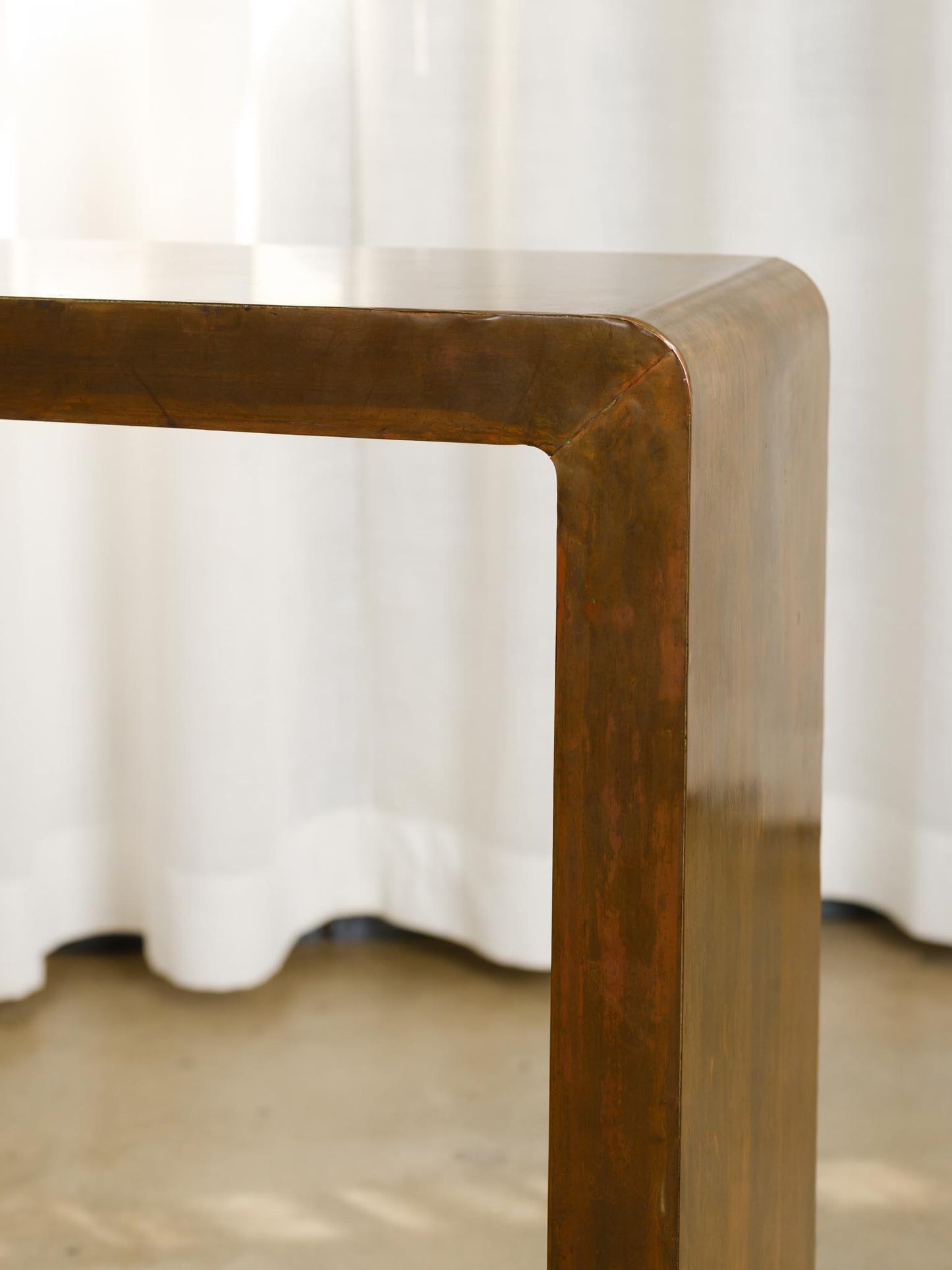 Vintage Brass Console Table