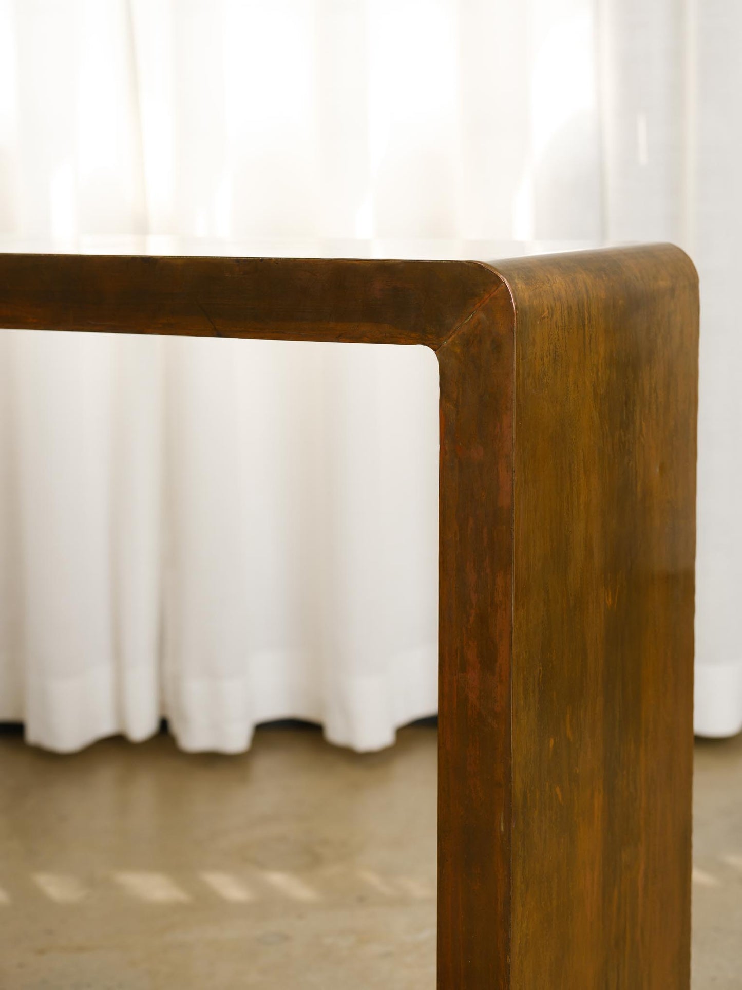 Vintage Brass Console Table