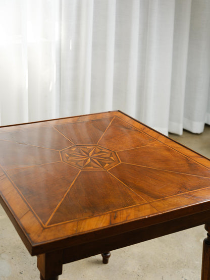 Star Inlaid Game Table