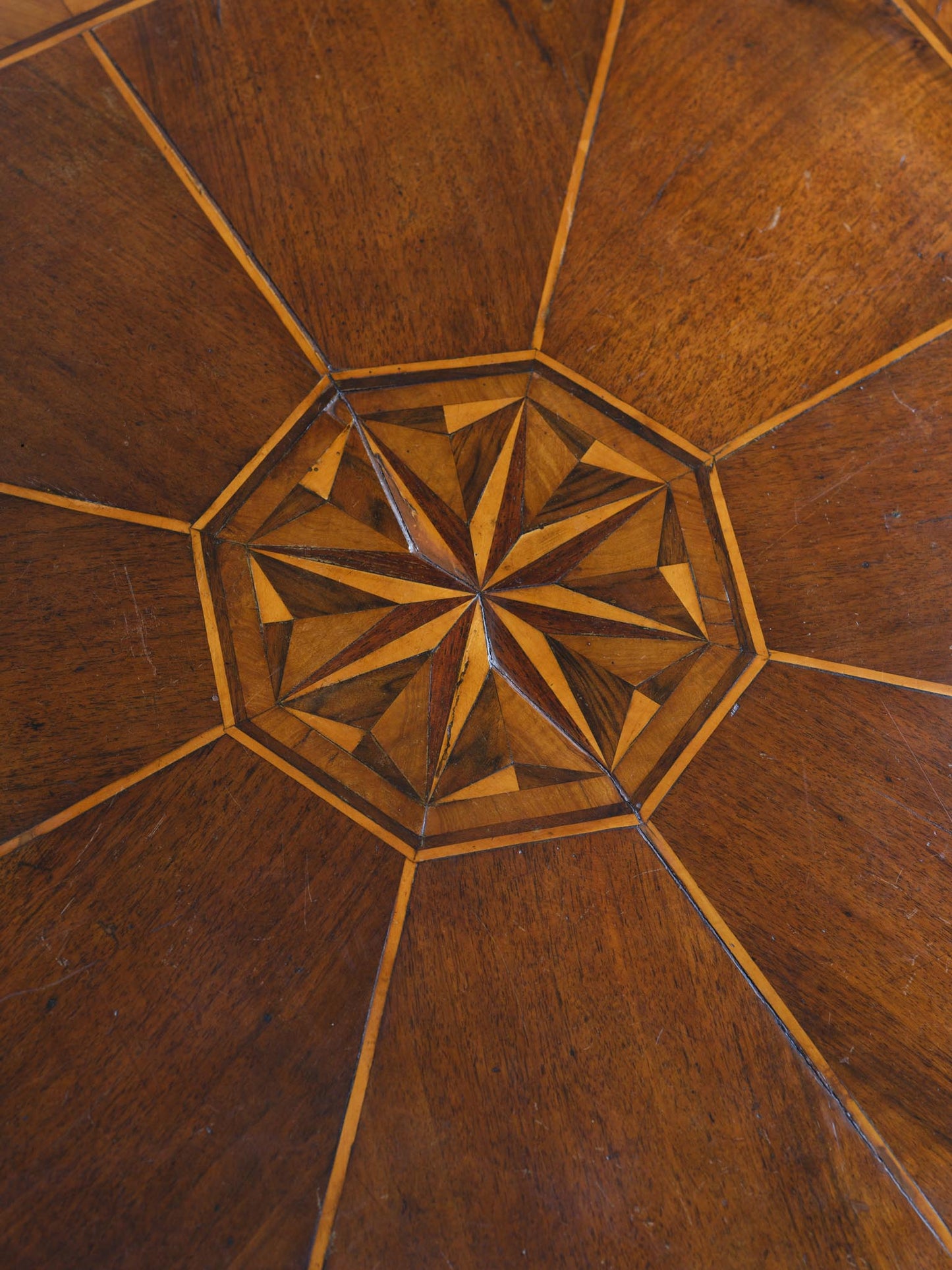 Star Inlaid Game Table