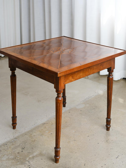 Star Inlaid Game Table