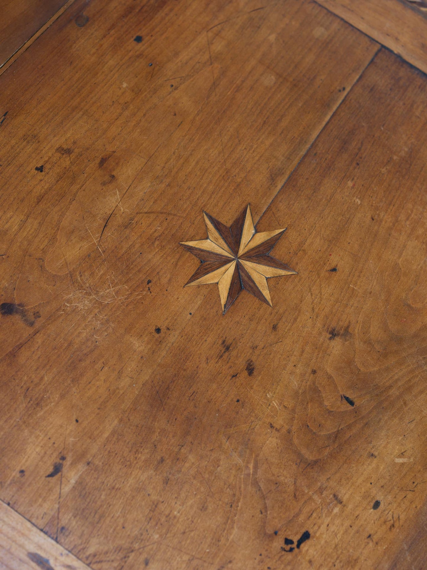 18th Century LXVI Commode with Inlaid Star