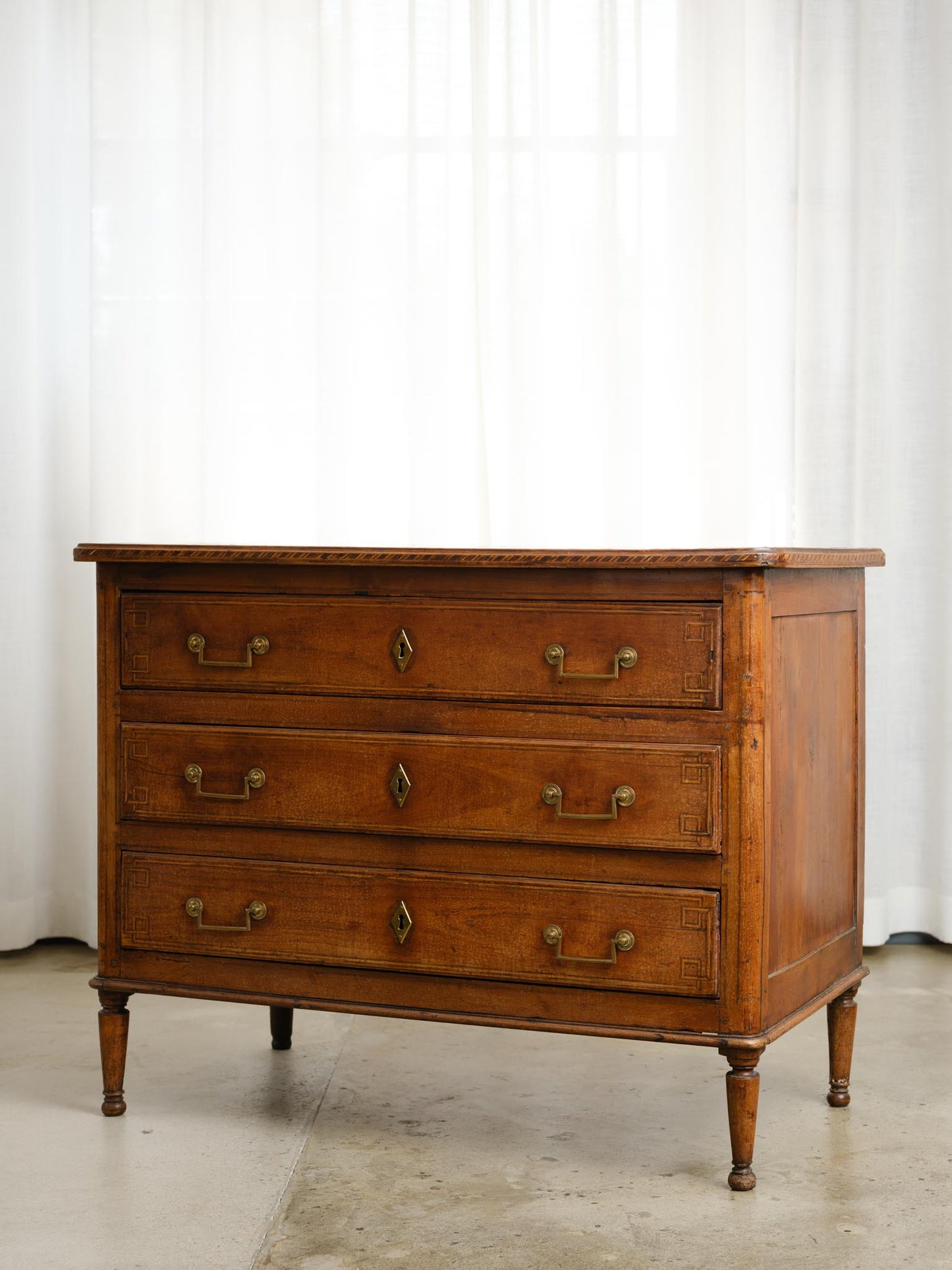18th Century LXVI Commode with Inlaid Star