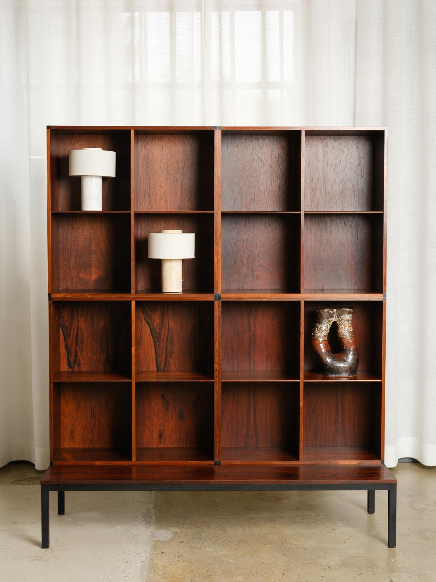 Danish modern Rosewood Stackable 3 - Piece Book Set with Table
